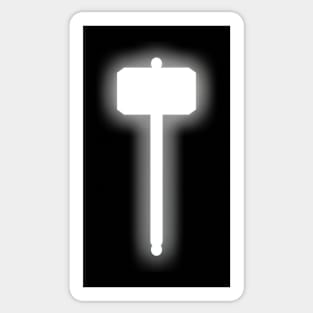 Spiritual Weapon (White Hammer) Sticker